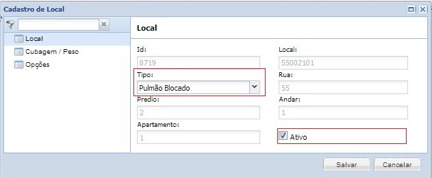registro de direcciones para asignar productos de cross docking